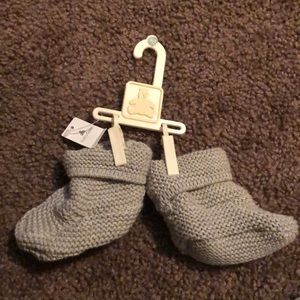 Knitted baby shoes